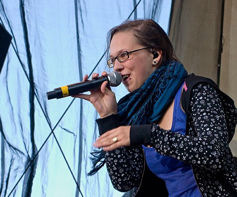 Stefanie Heinzmann, 23.06.2009, Kiel, Unser Norden-Bühne