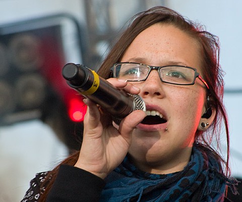 Stefanie Heinzmann, 23.06.2009, Kiel, Unser Norden-Bühne